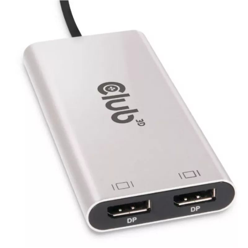 CLUB3D Thunderbolt™ 3 į DisplayPort™ dviejų monitorių 4K60Hz M/F