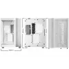 PC korpusas be quiet! LIGHT BASE 600 DX White Midi Tower, ATX/microATX/Mini-ATX, stiklinis šonas, RGB priekis, USB-C