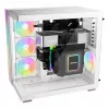 PC korpusas be quiet! LIGHT BASE 600 DX White Midi Tower, ATX/microATX/Mini-ATX, stiklinis šonas, RGB priekis, USB-C