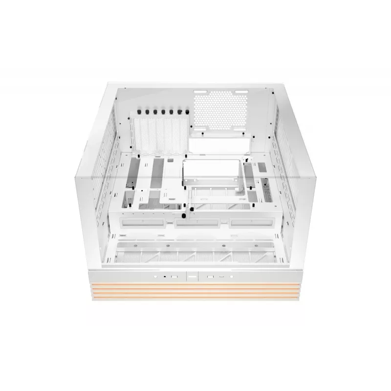 PC korpusas be quiet! LIGHT BASE 600 DX White Midi Tower, ATX/microATX/Mini-ATX, stiklinis šonas, RGB priekis, USB-C