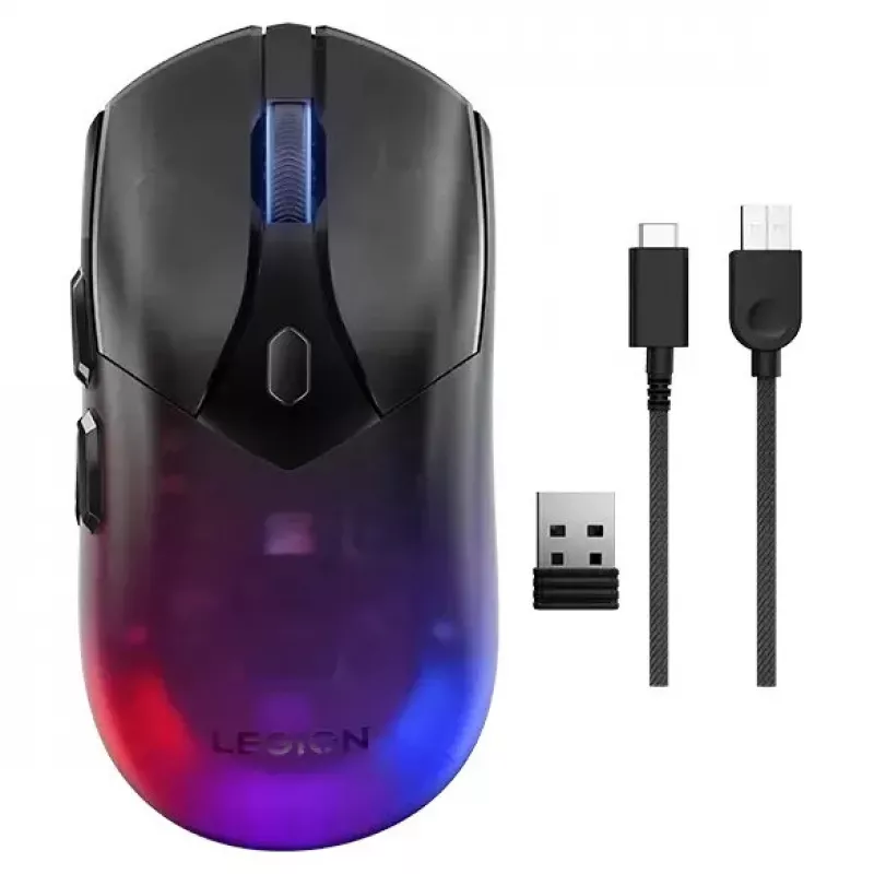 Lenovo Legion M410 pelė žaidimams Ambidekstrinė RF belaidė + USB Type-C optinė 16000 DPI