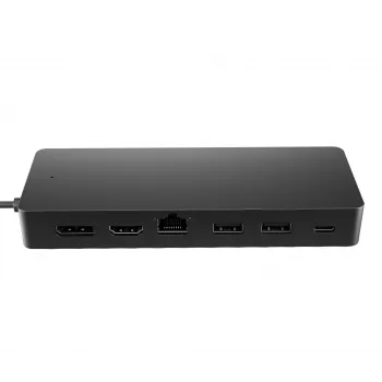 HP Universal USB-C Multiport Hub, laidinis, USB 3.2 Gen 2 (3.1 Gen 2) Type-C, 10,100,1000 Mbit/s, juoda, juoda, 4K Ultra HD