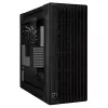 PC korpusas ASUS ProArt PA602 Wood Edition Midi Tower juoda – Mediena, ATX/EATX palaikymas, Grūdintas stiklas, 4×3,5 colio / 8×2,5 colio, GPU iki 450 mm