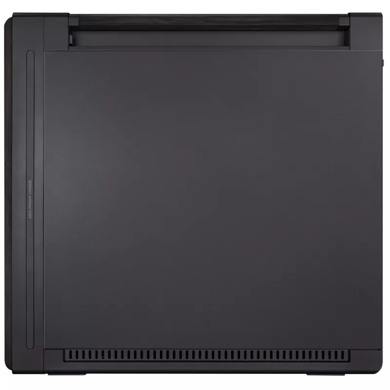 PC korpusas ASUS ProArt PA602 Wood Edition Midi Tower juoda – Mediena, ATX/EATX palaikymas, Grūdintas stiklas, 4×3,5 colio / 8×2,5 colio, GPU iki 450 mm