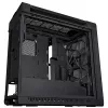 PC korpusas ASUS ProArt PA602 Wood Edition Midi Tower juoda – Mediena, ATX/EATX palaikymas, Grūdintas stiklas, 4×3,5 colio / 8×2,5 colio, GPU iki 450 mm