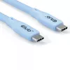 CLUB3D USB C laidas mėlynas, 2 m, USB C, USB C, USB4 Gen 2x2, 20 Gbit/s, mėlynas