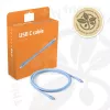 CLUB3D USB C laidas mėlynas, 2 m, USB C, USB C, USB4 Gen 2x2, 20 Gbit/s, mėlynas