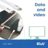 USB-C laidas CLUB3D CAC-3001 2 m USB4 Gen 3x2 baltas