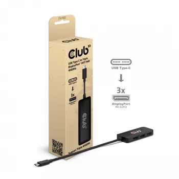 CLUB3D USB-C® į Triple DisplayPort™ 4K60Hz