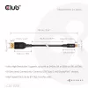 USB Type-C į DisplayPort 2.1 laidas, club 3d CAC-1559, dvipusis, VESA DP80 sertifikuotas, 1 m