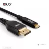 USB Type-C į DisplayPort 2.1 laidas, club 3d CAC-1559, dvipusis, VESA DP80 sertifikuotas, 1 m