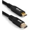 CLUB3D CAC-1561 DisplayPort laidas 2 m Mini DisplayPort USB Type-C Juodas