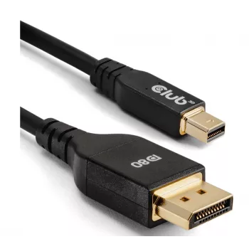 CLUB3D Mini DisplayPort™ į DisplayPort™ Dvikryptis VESA DP80 Sertifikuotas Kabelis M/M 1m/3.28ft