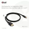 CLUB3D Mini DisplayPort™ į DisplayPort™ Dvikryptis VESA DP80 Sertifikuotas Kabelis M/M 1m/3.28ft