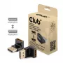 Adapter club 3d DisplayPort vyriška į DisplayPort 1.4 moteriška 90° kampuota, palaiko 4K@120Hz