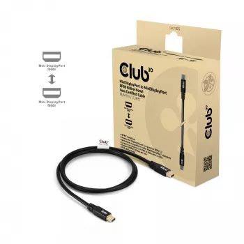 CLUB3D MiniDisplayPort™ į MiniDisplayPort dvikryptis VESA DP80 sertifikuotas laidas M/M 1 m/3,28 pėd.