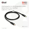 CLUB3D MiniDisplayPort™ į MiniDisplayPort dvikryptis VESA DP80 sertifikuotas laidas M/M 1 m/3,28 pėd.