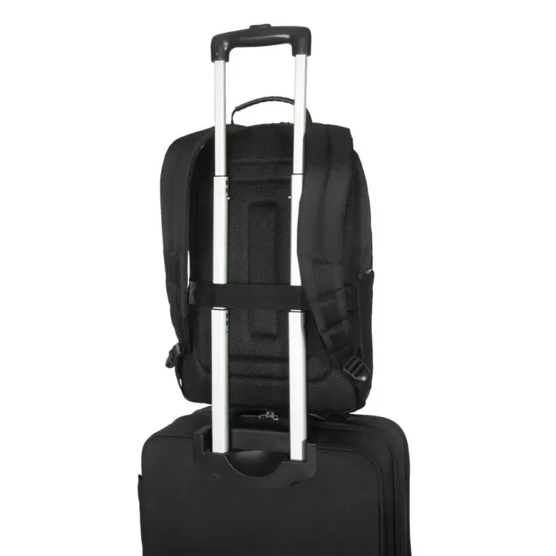 Nešiojamojo kompiuterio kuprinė Targus Classic EcoSmart 40,6 cm (16 colių), juoda, su 3 priekinėmis kišenėmis