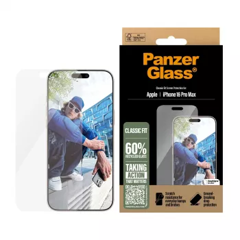 PanzerGlass® Ekrano apsauga iPhone 16 Pro Max | Classic Fit