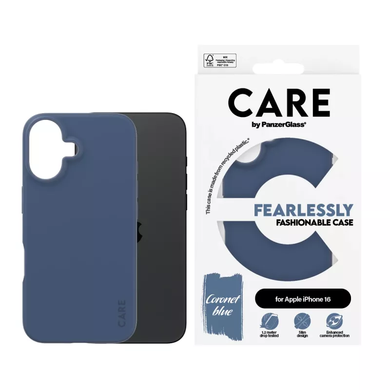 Cover PanzerGlass CARE by madingas dėklas Blue iPhone 16