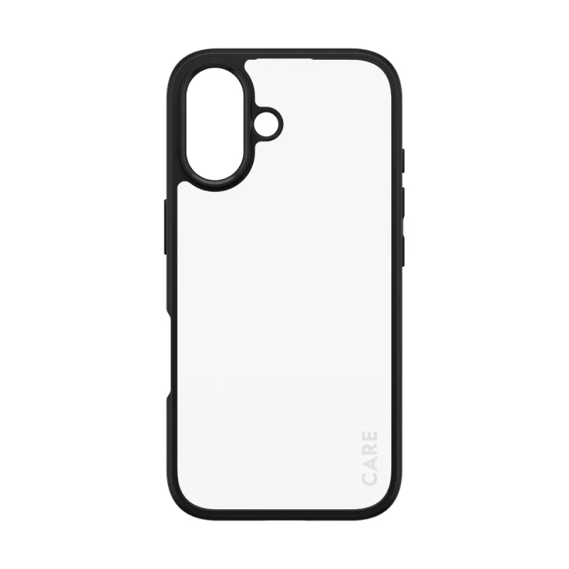 PanzerGlass CARE™ by ® Urban Combat dėklas permatomas su juodu rėmeliu iPhone 16