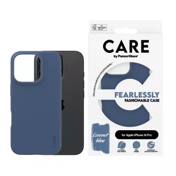 PanzerGlass CARE™ by ® Case Blue iPhone 16 Pro, Dangtelis, Apple, Apple - iPhone 16 Pro, Mėlyna