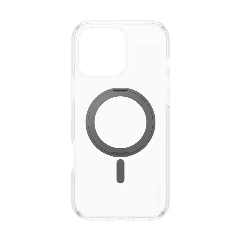PanzerGlass CARE™ by ® Dėklas Skaidrus su Juodu Stovu ir MagSafe iPhone 16 Pro Max