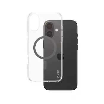 PanzerGlass CARE™ by ® Urban Combat Case permatomas su juodu MagSafe iPhone 16 Plus