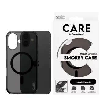 PanzerGlass CARE™ by ® Urban Combat Case Smokey w. Juoda MagSafe iPhone 16