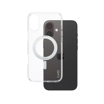 PanzerGlass CARE™ by ® dėklas permatomas su sidabriniu stovu ir MagSafe iPhone 16 Plus