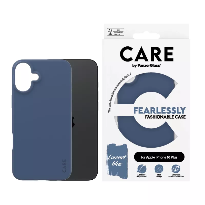 Cover PanzerGlass CARE by madingas dėklas Blue iPhone 16 Plus