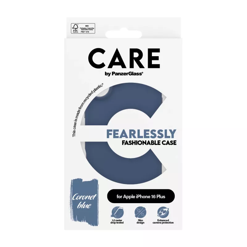 Cover PanzerGlass CARE by madingas dėklas Blue iPhone 16 Plus