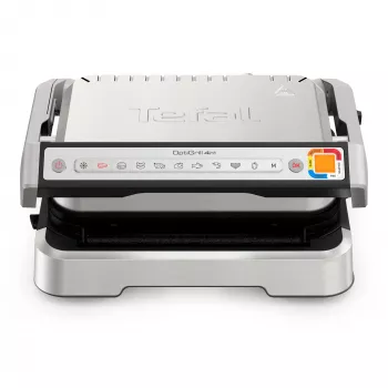 Kontaktinė kepsninė Tefal OptiGrill 4in1 GC774D30 juoda sidabrinė stačiakampė