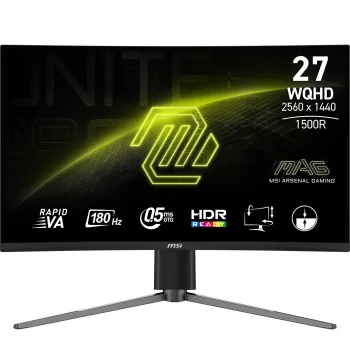 MSI MAG 27CQ6PF kompiuterio monitorius 68,6 cm (27 colių) 2560 x 1440 pikselių Wide Quad HD LCD juodas