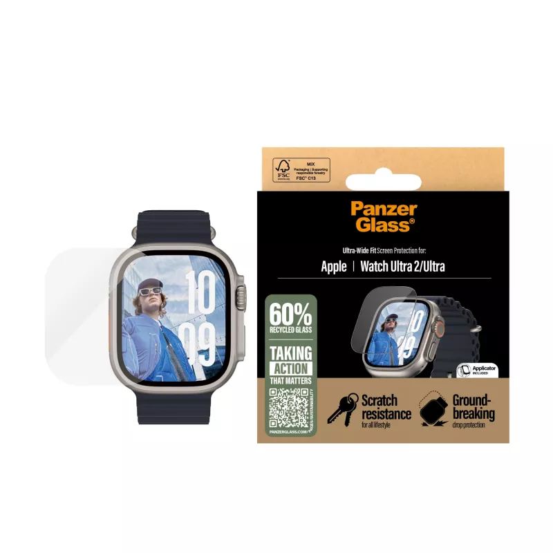 PanzerGlass ® Ekrano apsauga Apple Watch Ultra 3 | Ultra 2 | Ultra | 49mm