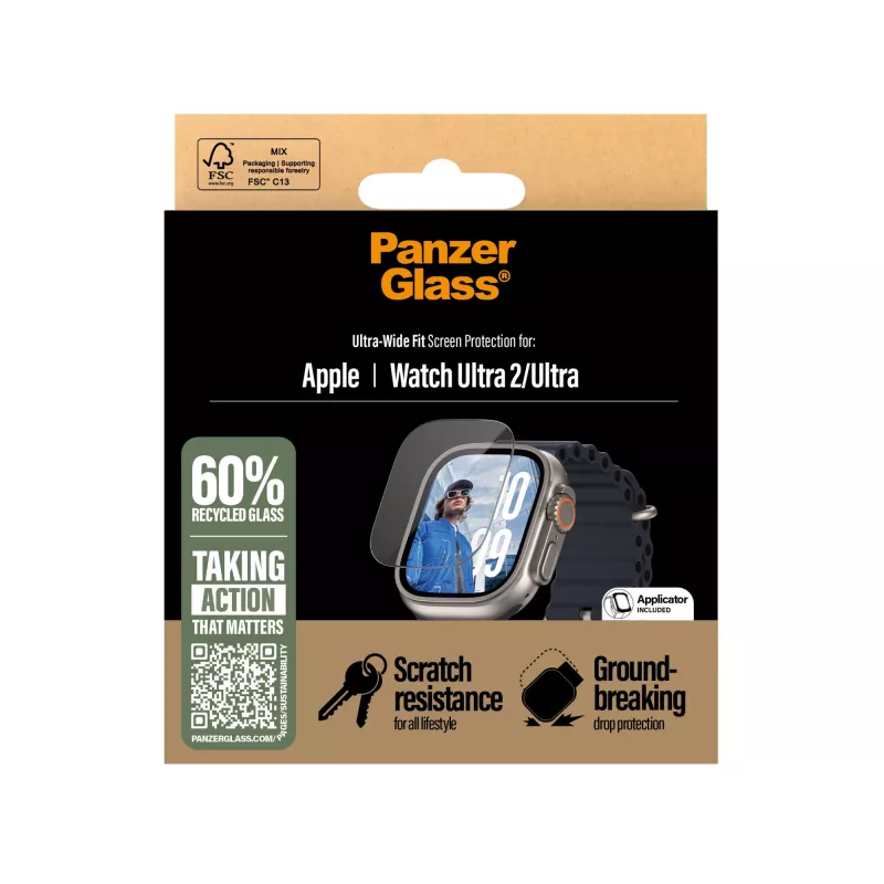 PanzerGlass ® Ekrano apsauga Apple Watch Ultra 3 | Ultra 2 | Ultra | 49mm