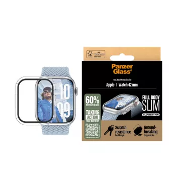 PanzerGlass ekrano apsauga Snappie Full Body Slim permatoma Apple Watch 41mm '24