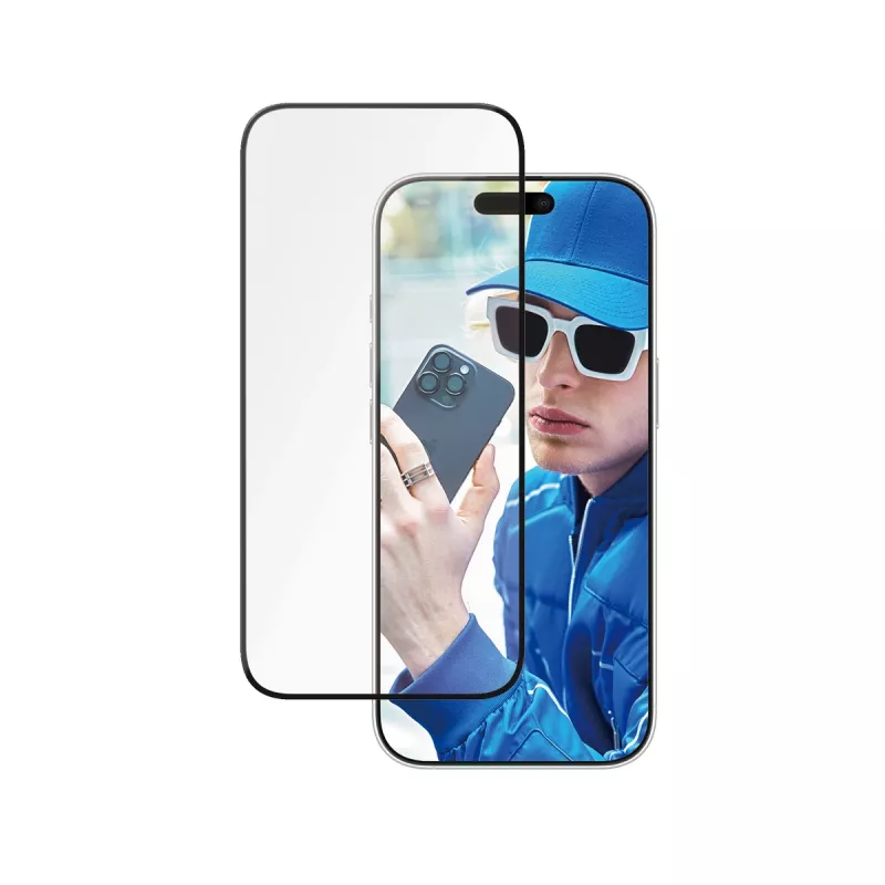 PanzerGlass ® Keraminis ekrano apsauginis stiklas iPhone 16 Pro | Ultra-Wide Fit su EasyAligner