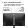 HP Series 5 Pro 23,8 col. FHD monitorius - 524pf, 60,5 cm (23,8 col.), 1920 x 1080 pikselių, Full HD, LCD, 5 ms, juoda, sidabrinė