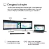 HP Series 5 Pro 23,8 col. FHD monitorius - 524pf, 60,5 cm (23,8 col.), 1920 x 1080 pikselių, Full HD, LCD, 5 ms, juoda, sidabrinė