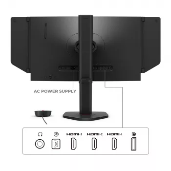 ZOWIE XL2566X+ kompiuterio monitorius 62,2 cm (24,5 colio) 1920 x 1080 pikselių Full HD juodas