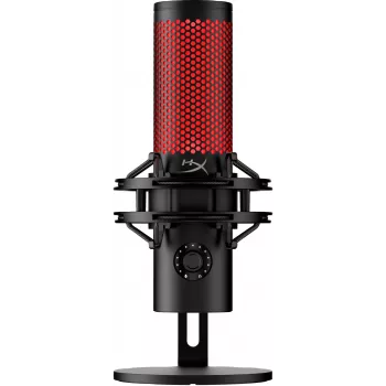 HyperX QuadCast 2 - USB mikrofonas (juodas), Podkastų mikrofonas, -7,5 dB, 20 - 20000 Hz, 0,05%, 32 Ω, 24 bitai