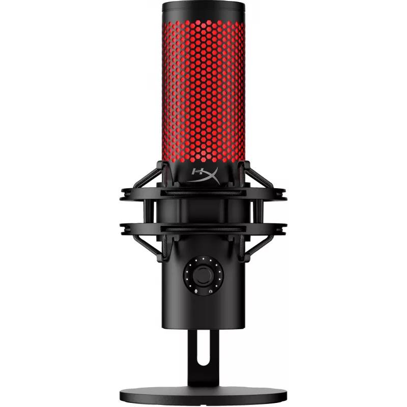 HyperX QuadCast 2 - USB mikrofonas (juodas), Podkastų mikrofonas, -7,5 dB, 20 - 20000 Hz, 0,05%, 32 Ω, 24 bitai