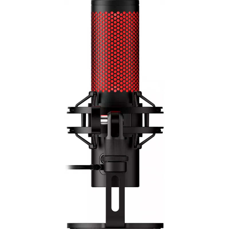 HyperX QuadCast 2 - USB mikrofonas (juodas), Podkastų mikrofonas, -7,5 dB, 20 - 20000 Hz, 0,05%, 32 Ω, 24 bitai