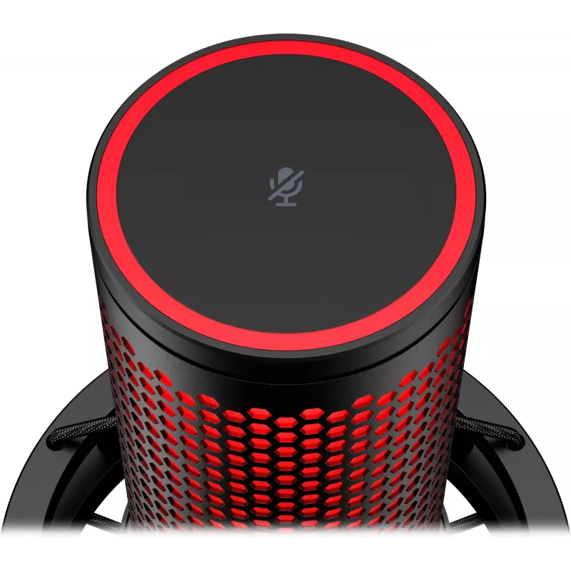 HyperX QuadCast 2 - USB mikrofonas (juodas), Podkastų mikrofonas, -7,5 dB, 20 - 20000 Hz, 0,05%, 32 Ω, 24 bitai