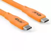 CLUB3D Kabel / Adapter USB kabelis USB4 Gen 2x2 2 m USB C oranžinis