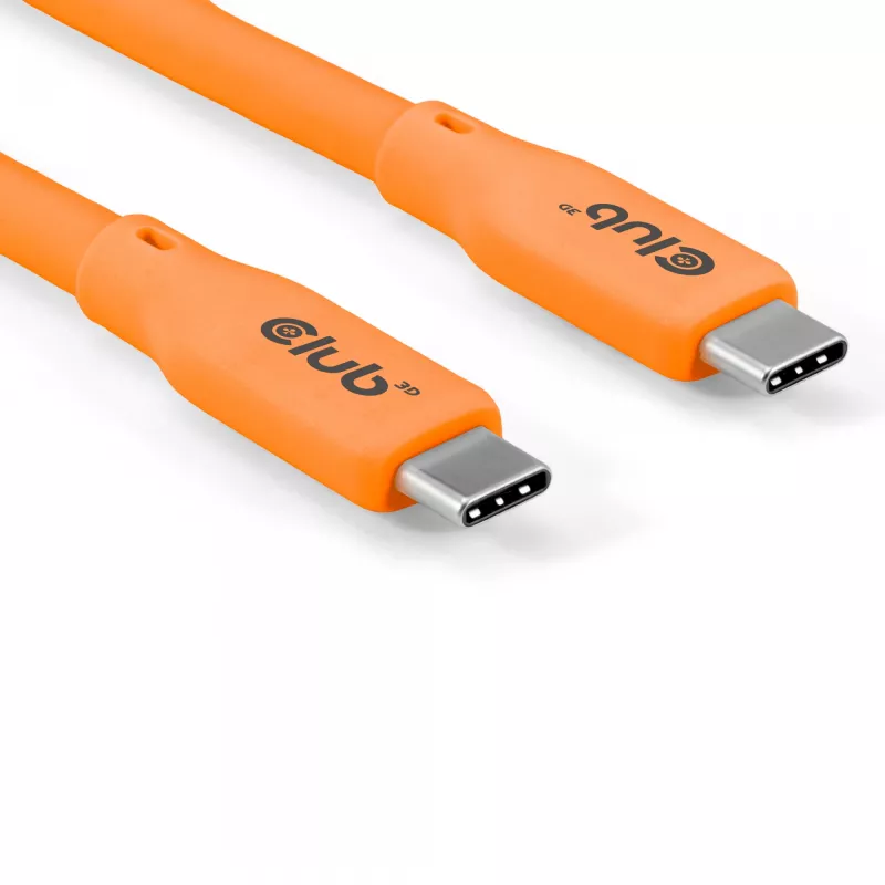 CLUB3D Kabel / Adapter USB kabelis USB4 Gen 2x2 2 m USB C oranžinis