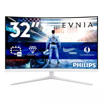 Philips Evnia 5000 32M2C5501/00 kompiuterio monitorius 80 cm (31,5 colio) 2560 x 1440 pikselių Quad HD LCD Baltas