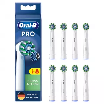 Oral-B CrossAction 8 vnt. Balta