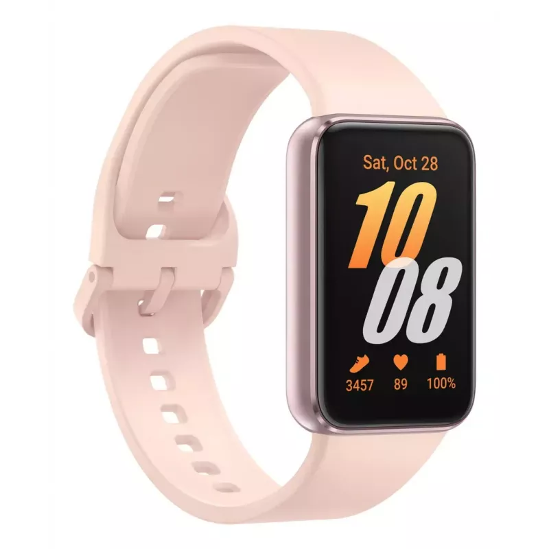 Samsung Galaxy Fit3 4,06 cm (1,6 colio) AMOLED 40 mm Skaitmeninis 256 x 402 pikseliai Liečiamas ekranas Rožinis auksas
